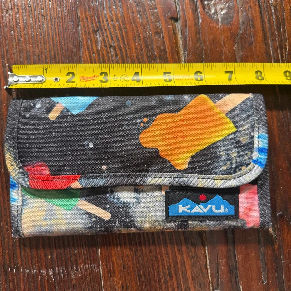 KAVU Rope Sling Bag and Wallet Set Festival Multicolor Popsicle Space‎ Print